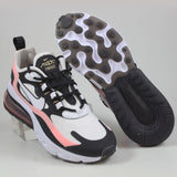 Nike Herren Sneaker Air Max 270 React Black/White-Bleached Coral