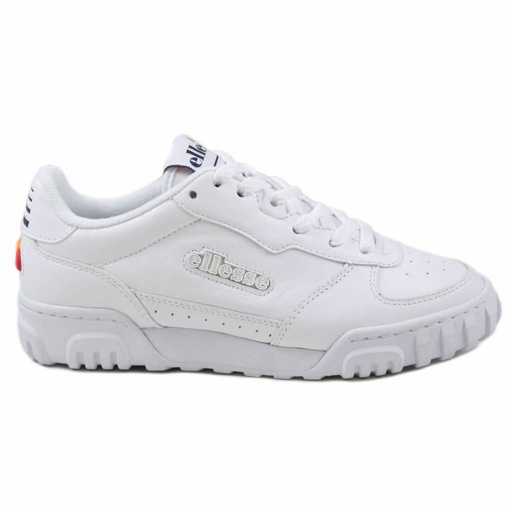Ellesse Herren Sneaker Tanker LO LTHR AM Wht/Wht/Dk Blu – ShoeBeDo