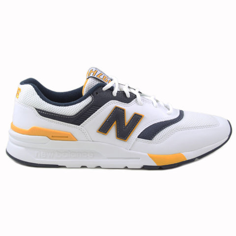 New Balance Herren Sneaker CM997HDL White/Navy-Yellow