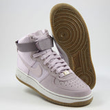 Nike Damen Sneaker WMNS Air Force 1 HI PRM Bleached Lilac/Bleached Lilac