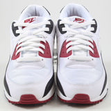 Nike Herren Sneaker Air Max 90 White/White-New Maroon-Black