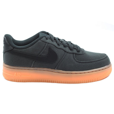 Nike Damen/Kinder Sneaker Air Force 1 LV8 Style Black/Black-Gum Med Brown