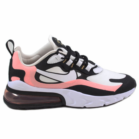 Nike Herren Sneaker Air Max 270 React Black/White-Bleached Coral