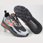 Nike Herren Sneaker Air Max 270 React WTR Wolf Grey/Total Orange-Black