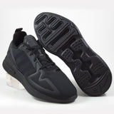 Adidas Herren Sneaker ZX 2K Flux CBlack/CBlack/ShoPnk FV9973